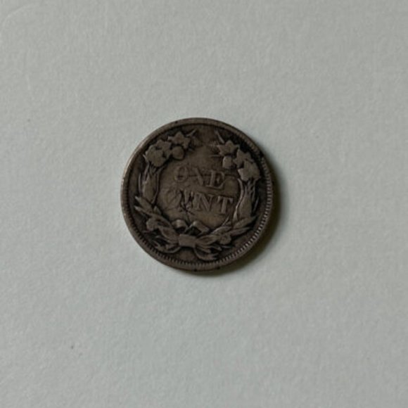 1857 Flying Eagle One Cent-penny- coin-money - Picture 5 of 6